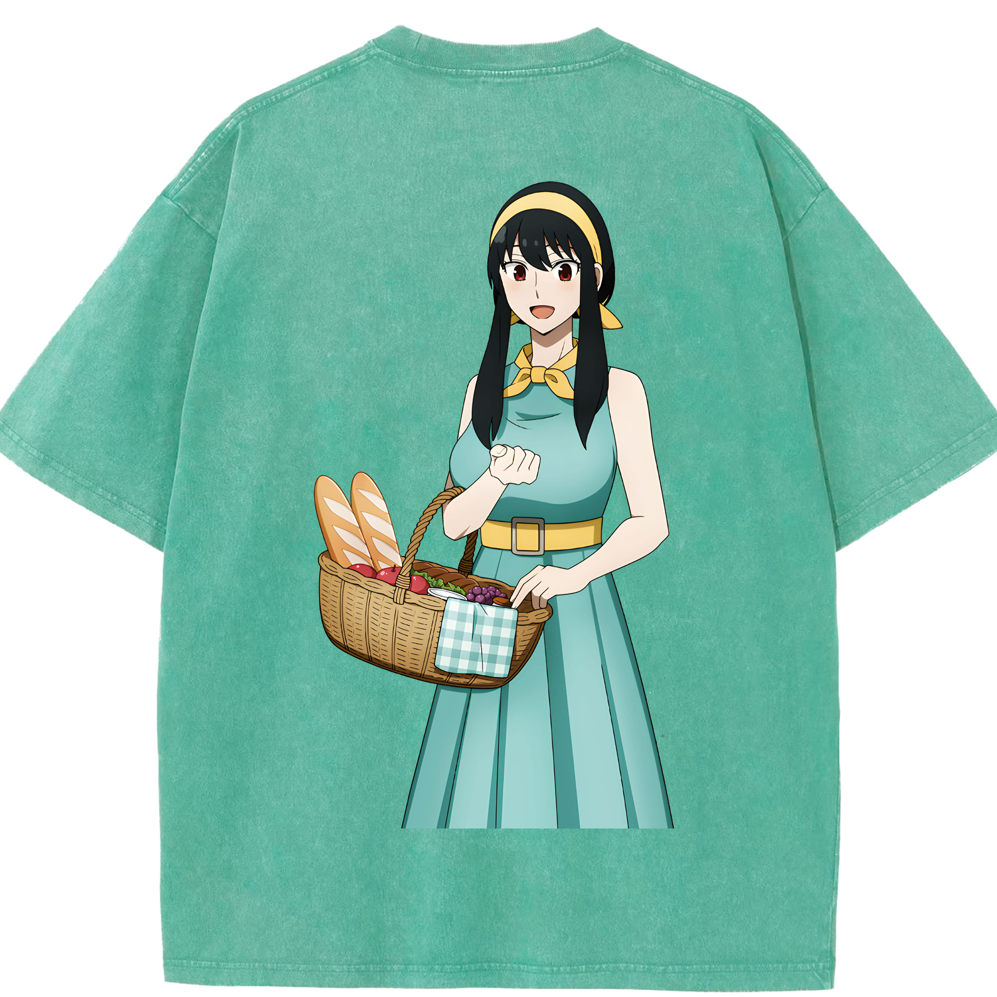 （画像用） SPY×FAMILY间谍家家酒 綿100% ヴィンテージ風 半袖Tシャツ（背面プリント）